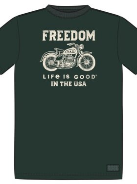Life is Good MEN'S FREEDOM MOTORCYCLE SHORT SLEEVE CR