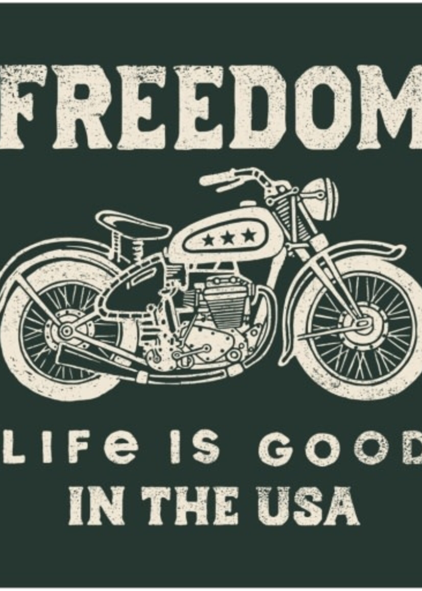 Life is Good MEN'S FREEDOM MOTORCYCLE SHORT SLEEVE CR