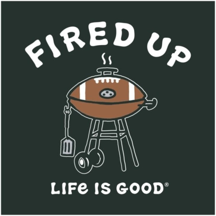 Life is Good MEN'S FIRED UP GRILL SHORT SLEEVE CRUSHE