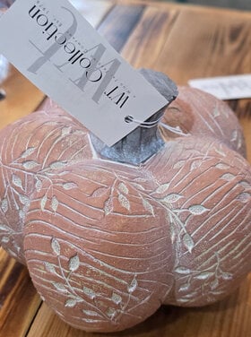 WT Collection Leaf Engraved Pumpkin