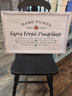 Farm Fresh Pumpkins Sign