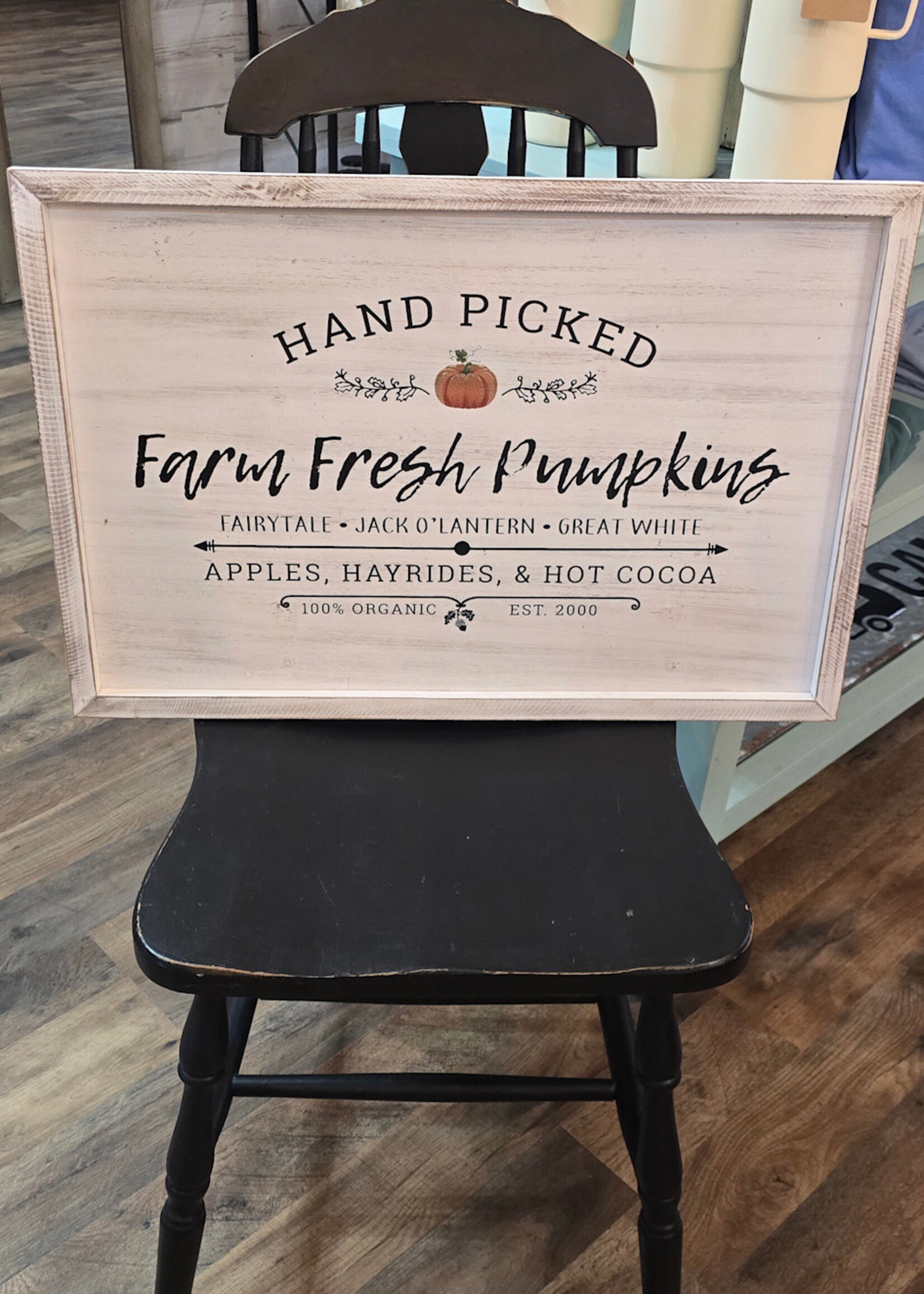 Farm Fresh Pumpkins Sign