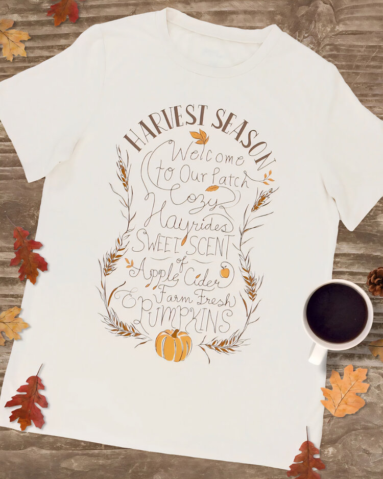 Grace & Lace Harvest Season Graphic Tee