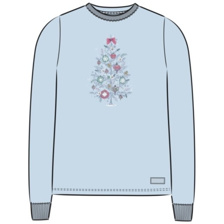 Life is Good WOMEN'S DREAMY CHRISTMAS TREE LONG SLEEV