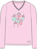 Life is Good WOMEN'S ORNAMENT MEDLEY LONG SLEEVE CRUS