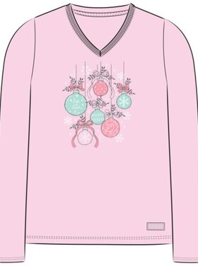 Life is Good WOMEN'S ORNAMENT MEDLEY LONG SLEEVE CRUS