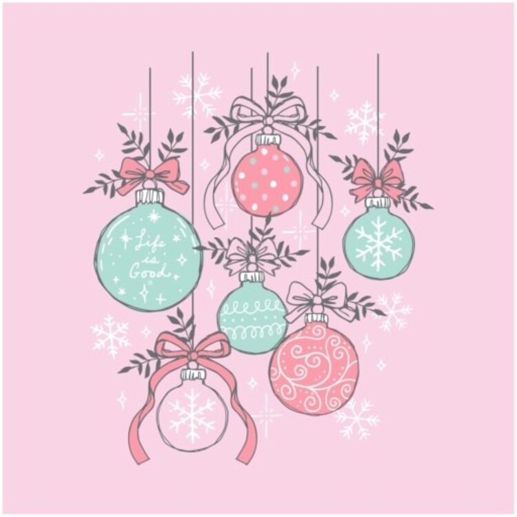 Life is Good WOMEN'S ORNAMENT MEDLEY LONG SLEEVE CRUS