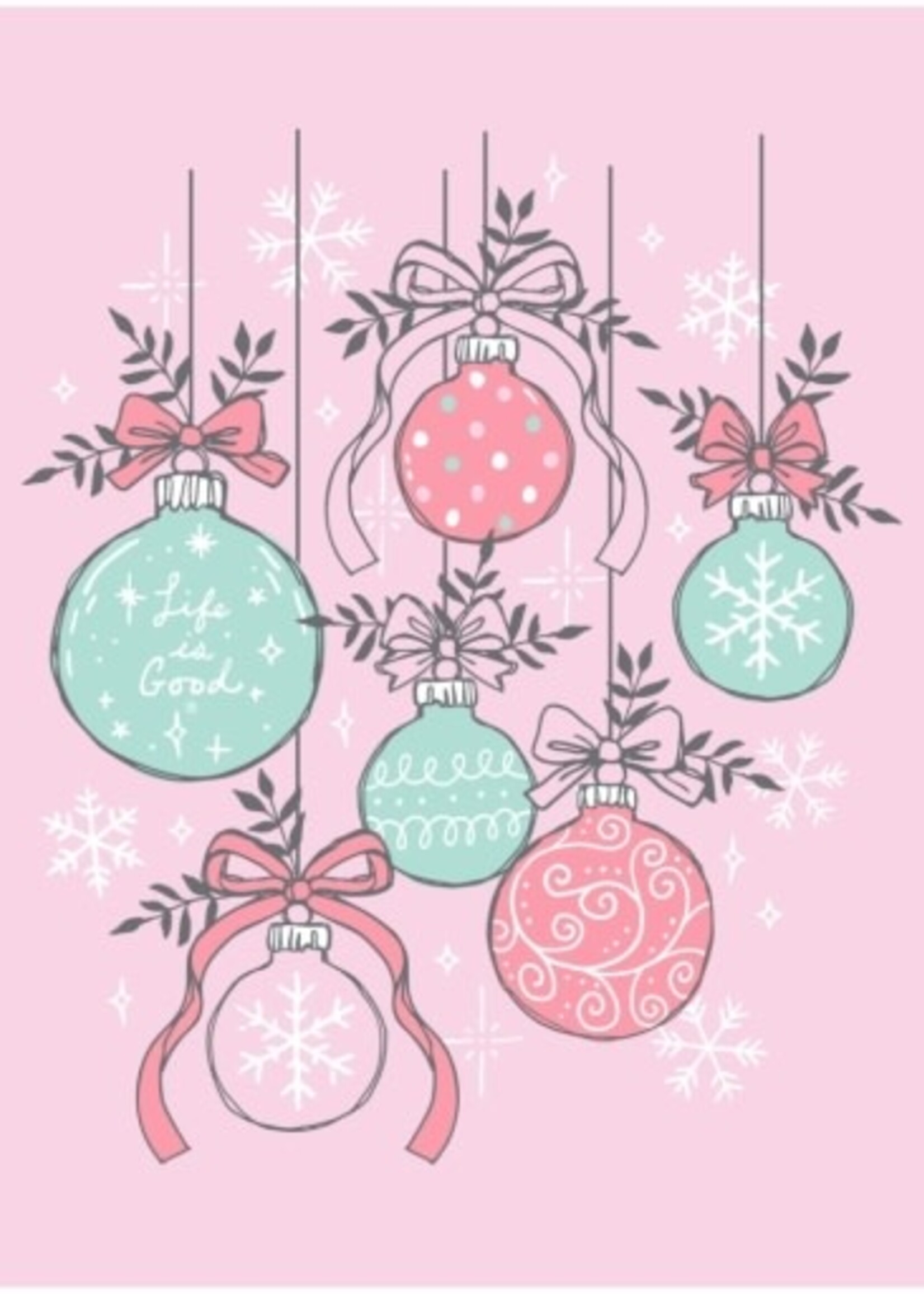 Life is Good WOMEN'S ORNAMENT MEDLEY LONG SLEEVE CRUS