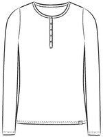 Life is Good WOMEN'S SOLID MODAL RIBBED HENLEY