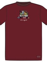 Life is Good MEN'S TAILGATE FOOTBALL SHORT SLEEVE CRU