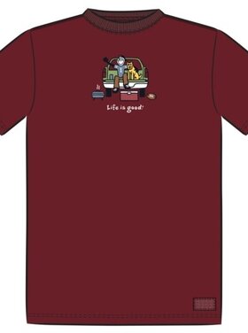 Life is Good MEN'S TAILGATE FOOTBALL SHORT SLEEVE CRU