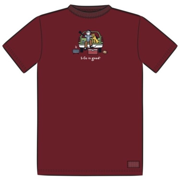 Life is Good MEN'S TAILGATE FOOTBALL SHORT SLEEVE CRU