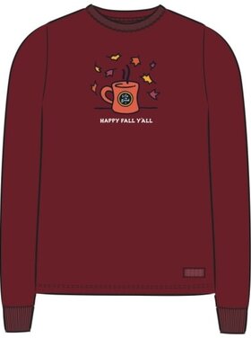 Life is Good WOMEN'S HAPPY FALL Y'ALL MUG LONG SLEEVE