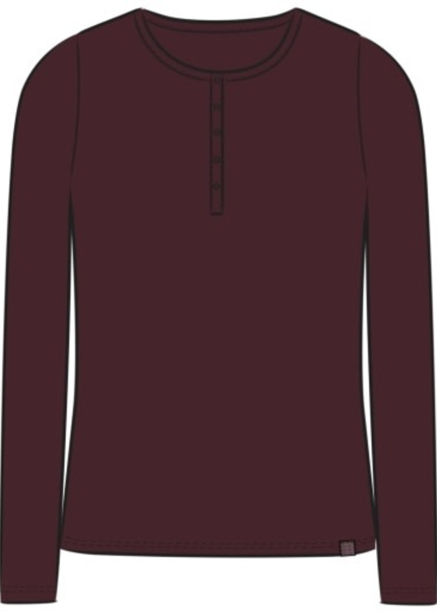 Life is Good WOMEN'S SOLID MODAL RIBBED HENLEY