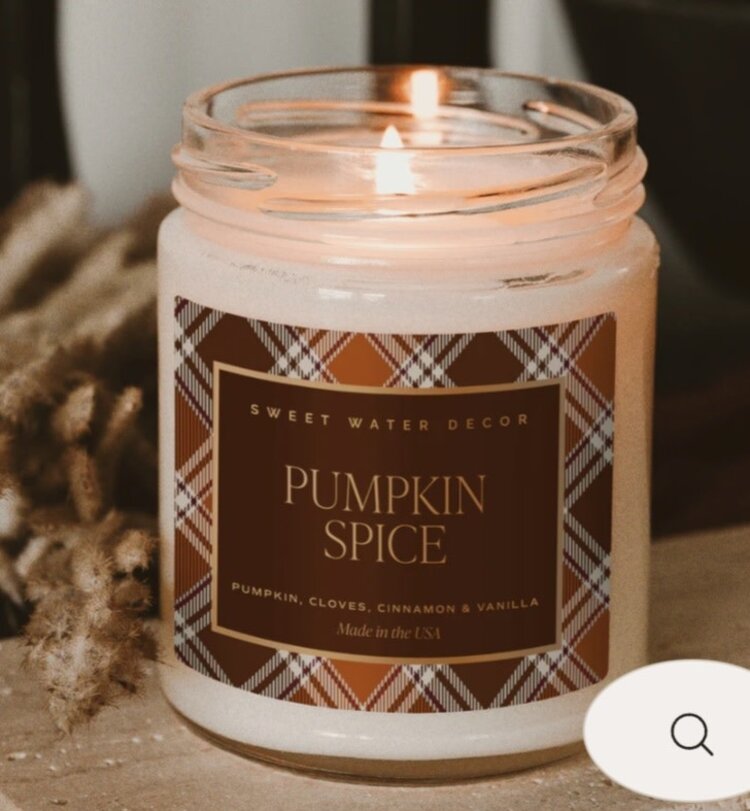 Sweet Water Decor Pumpkin Spice 9 0z candle