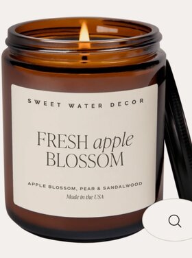 Sweet Water Decor Fresh Apple Blossom Candle