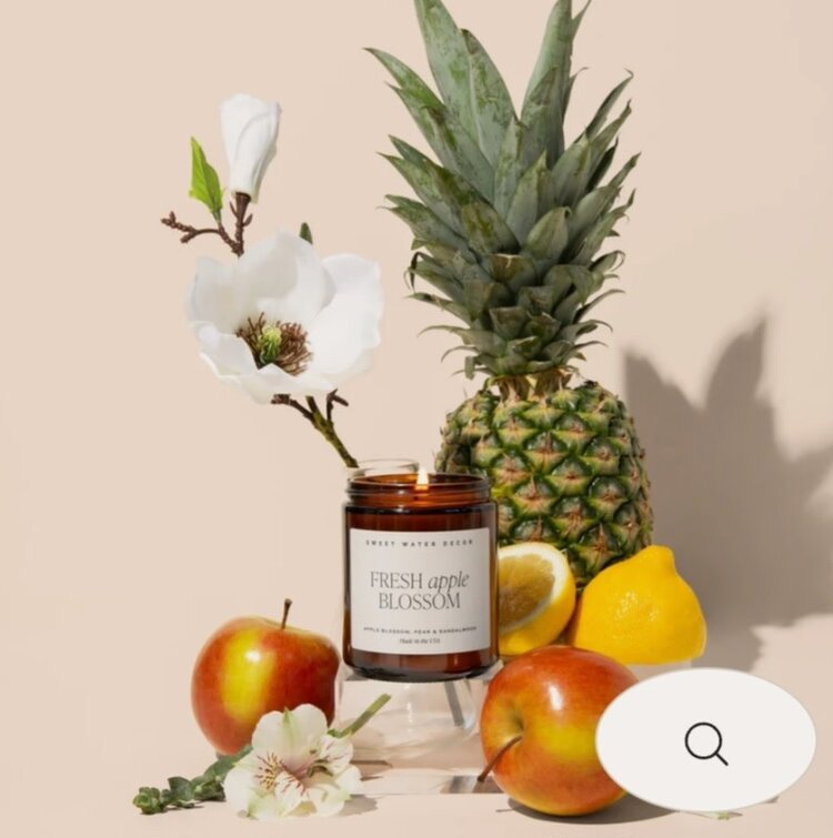 Sweet Water Decor Fresh Apple Blossom Candle