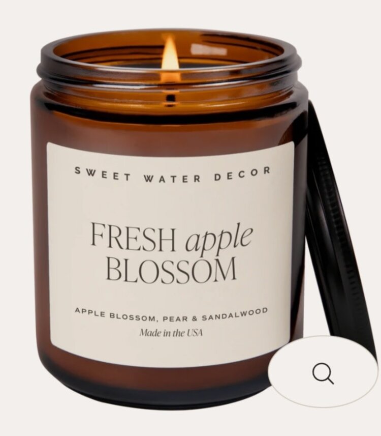 Sweet Water Decor Fresh Apple Blossom Candle