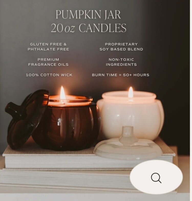Sweet Water Decor Hello Fall Pumpkin jar candle