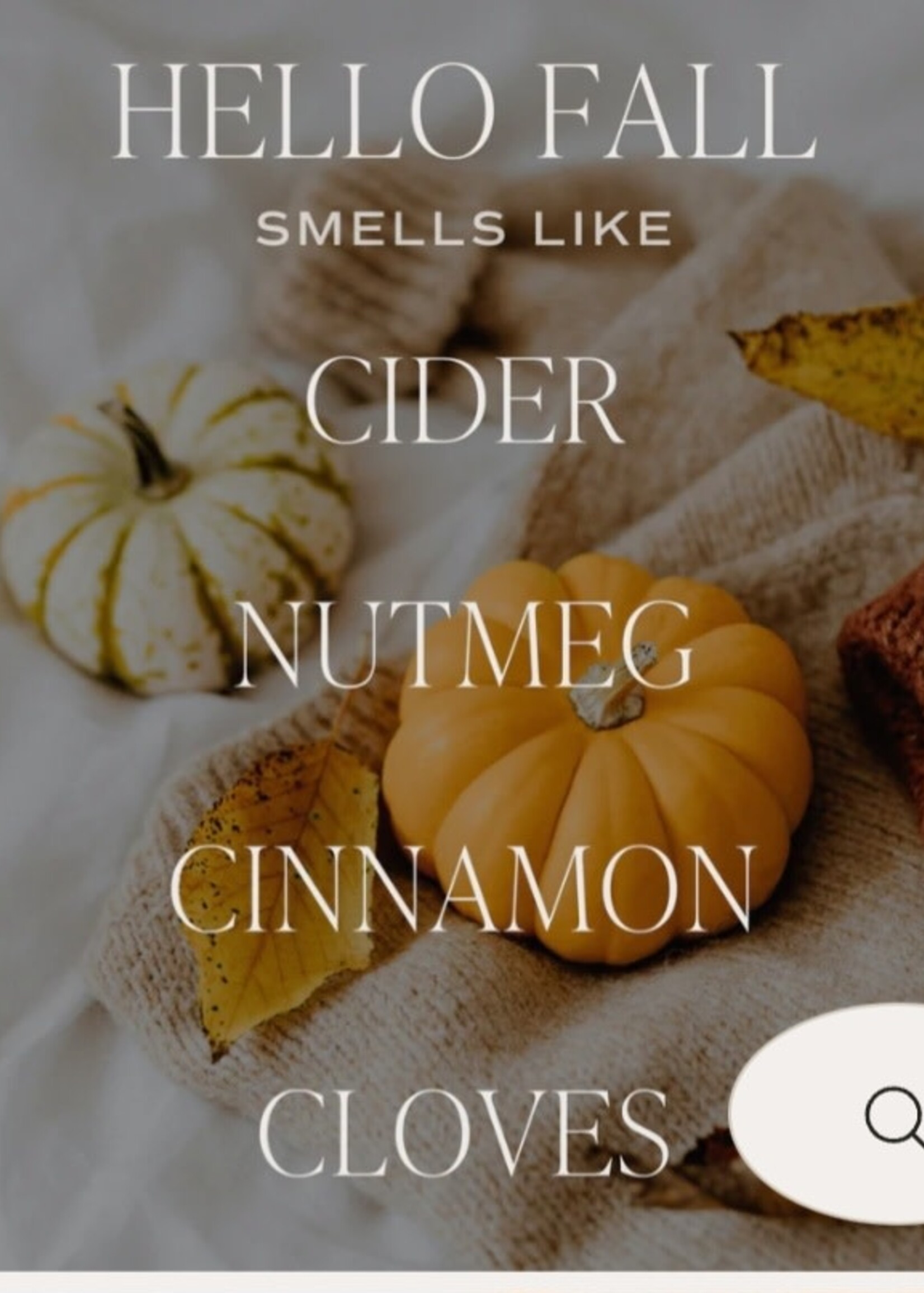 Sweet Water Decor Hello Fall Pumpkin jar candle