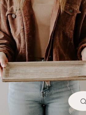 Sweet Water Decor Rustic Rectangular Wooden Tray