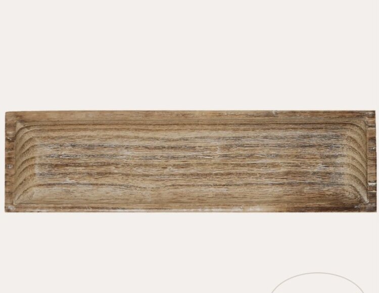 Sweet Water Decor Rustic Rectangular Wooden Tray
