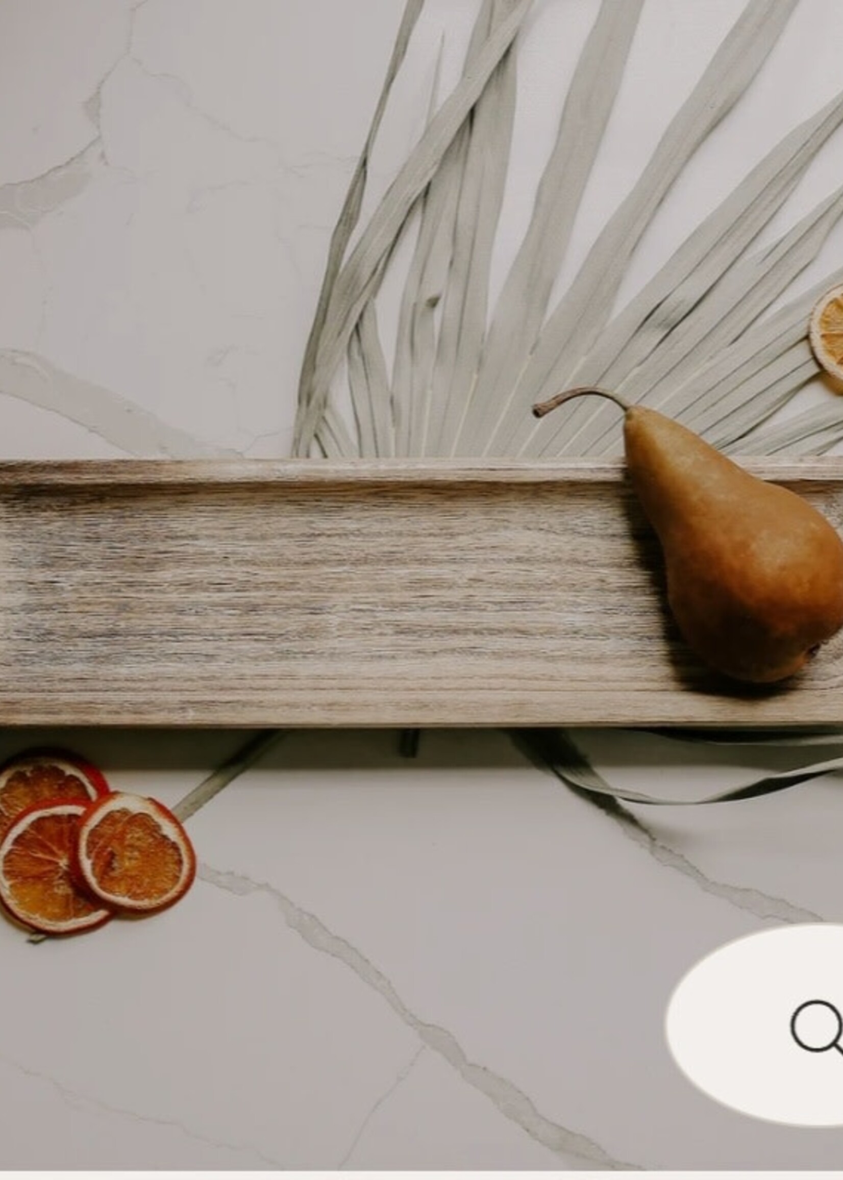 Sweet Water Decor Rustic Rectangular Wooden Tray