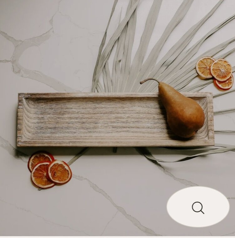 Sweet Water Decor Rustic Rectangular Wooden Tray