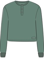 Life is Good WOMEN'S SOLID CRUSHER BOXY HENLEY