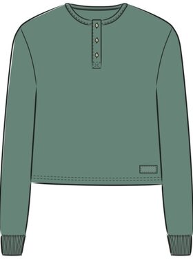 Life is Good WOMEN'S SOLID CRUSHER BOXY HENLEY