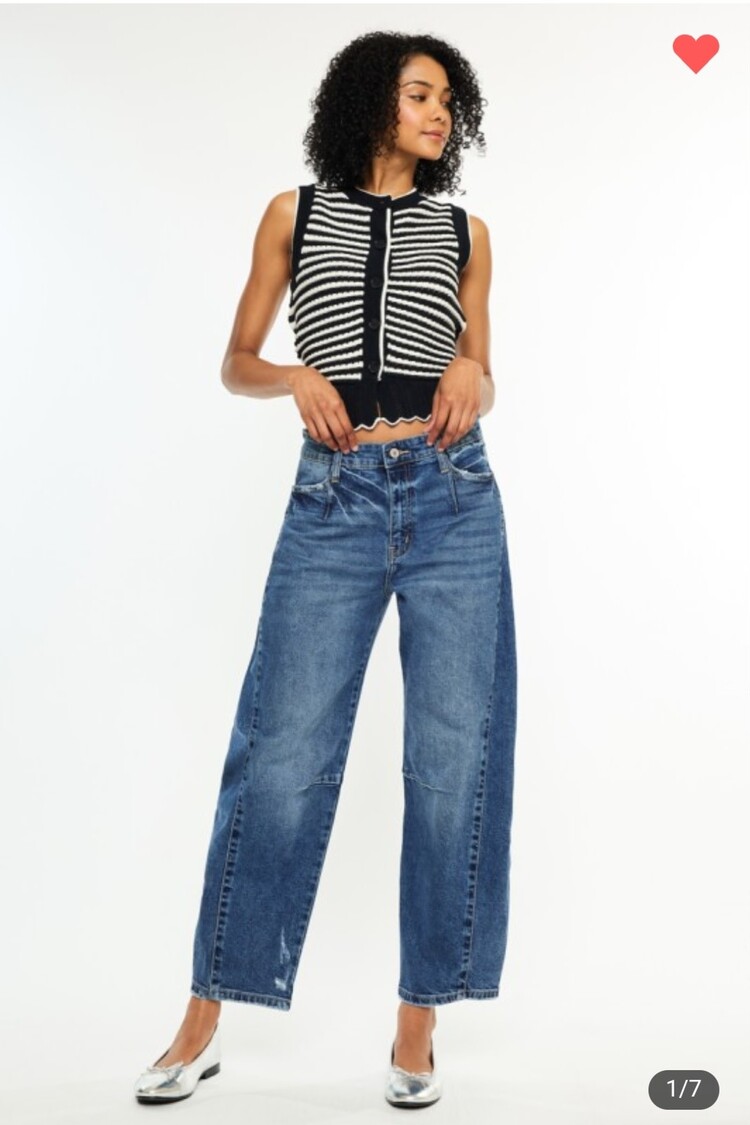 Low Slung Horseshoe Fit Jeans