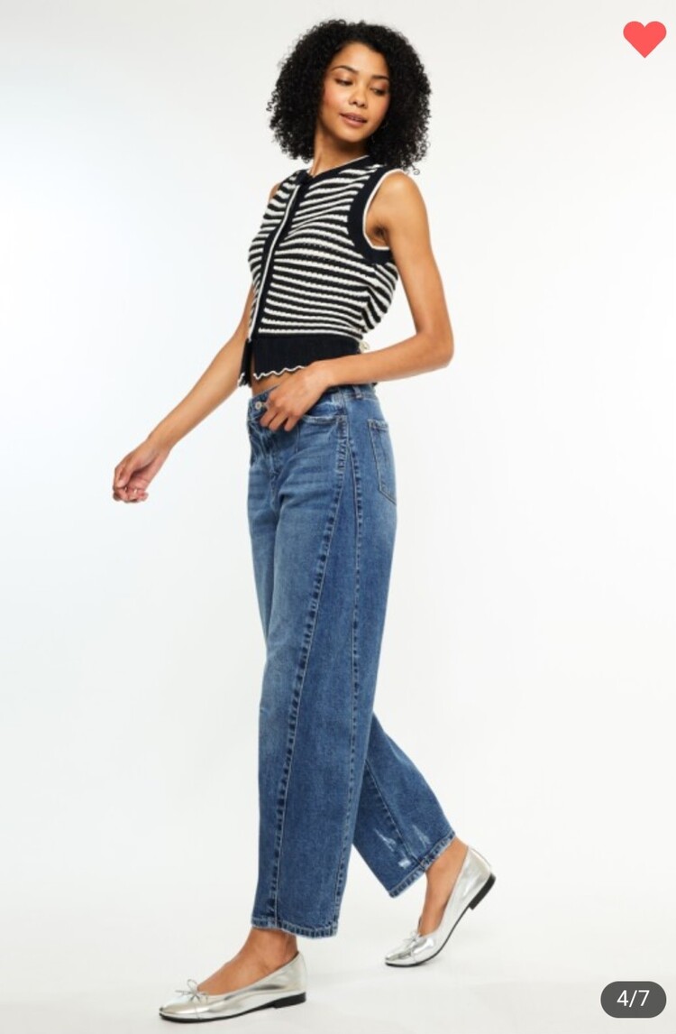 Low Slung Horseshoe Fit Jeans