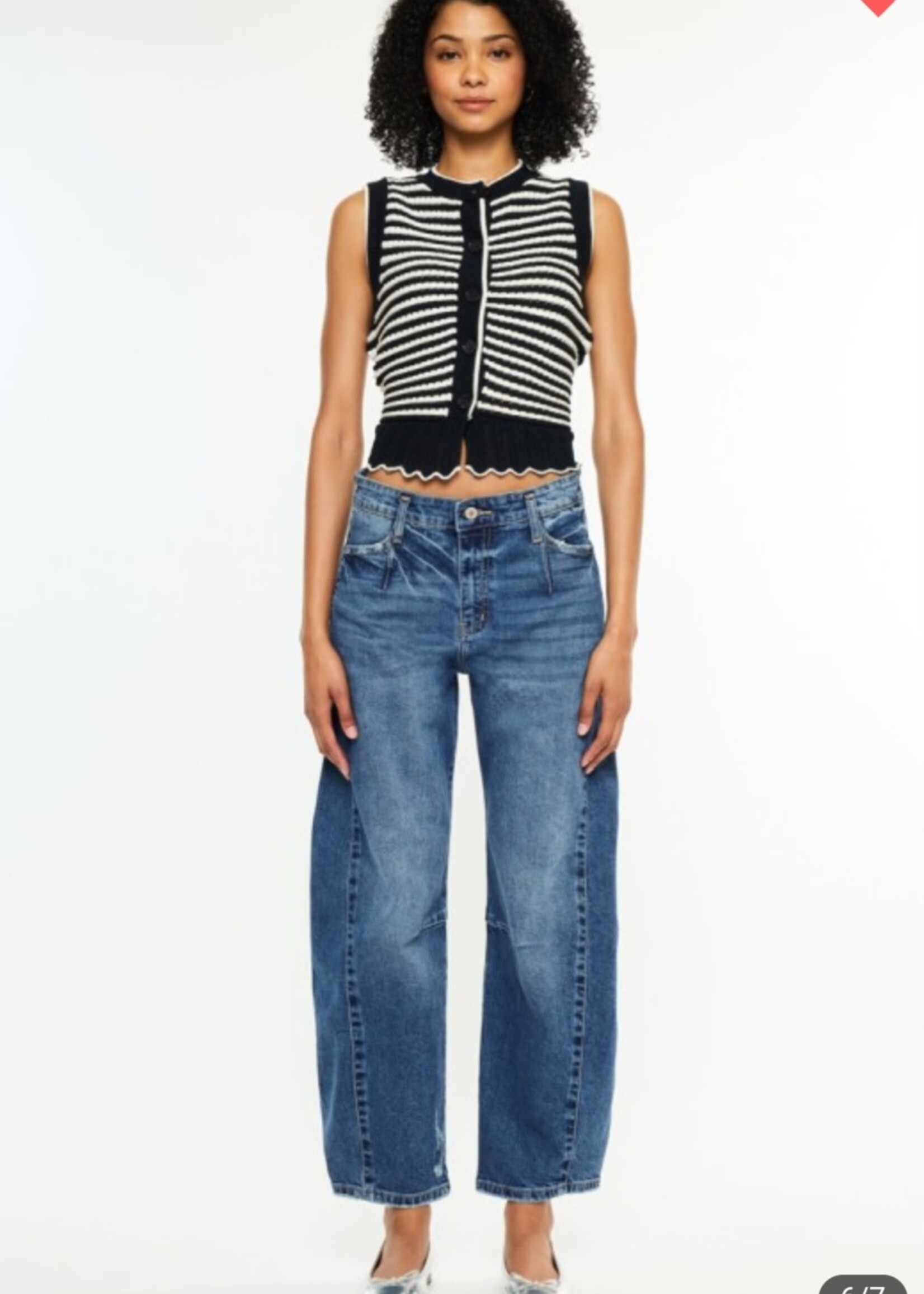 Low Slung Horseshoe Fit Jeans