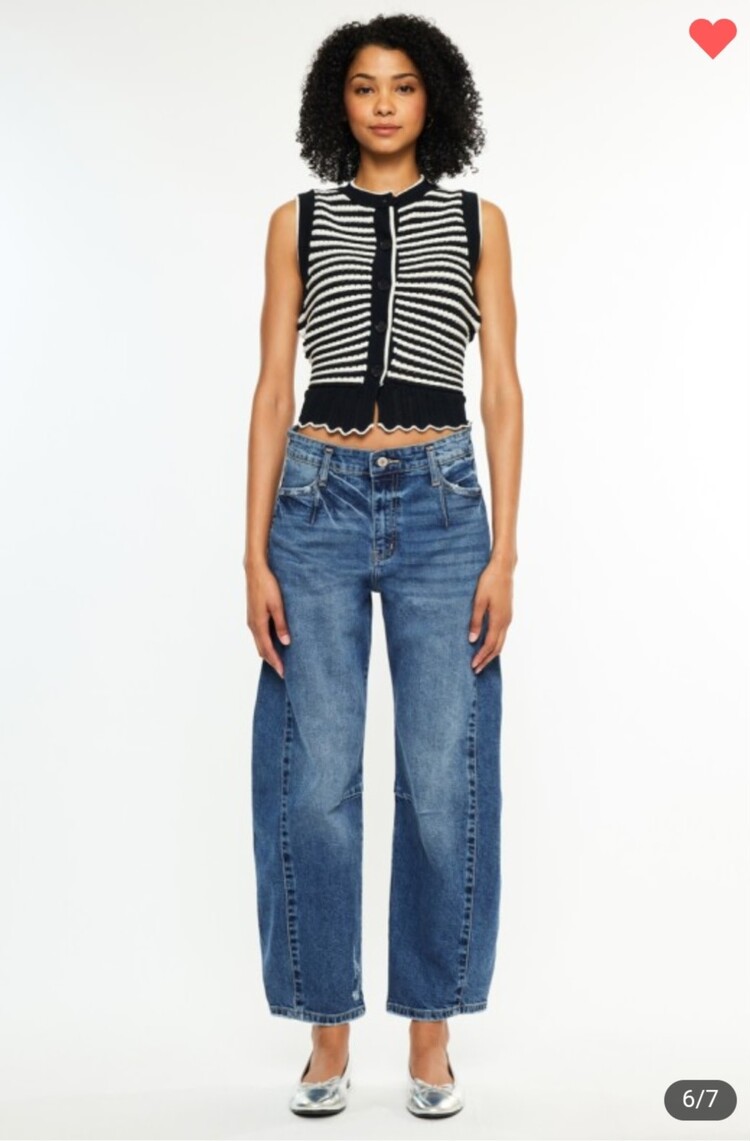 Low Slung Horseshoe Fit Jeans