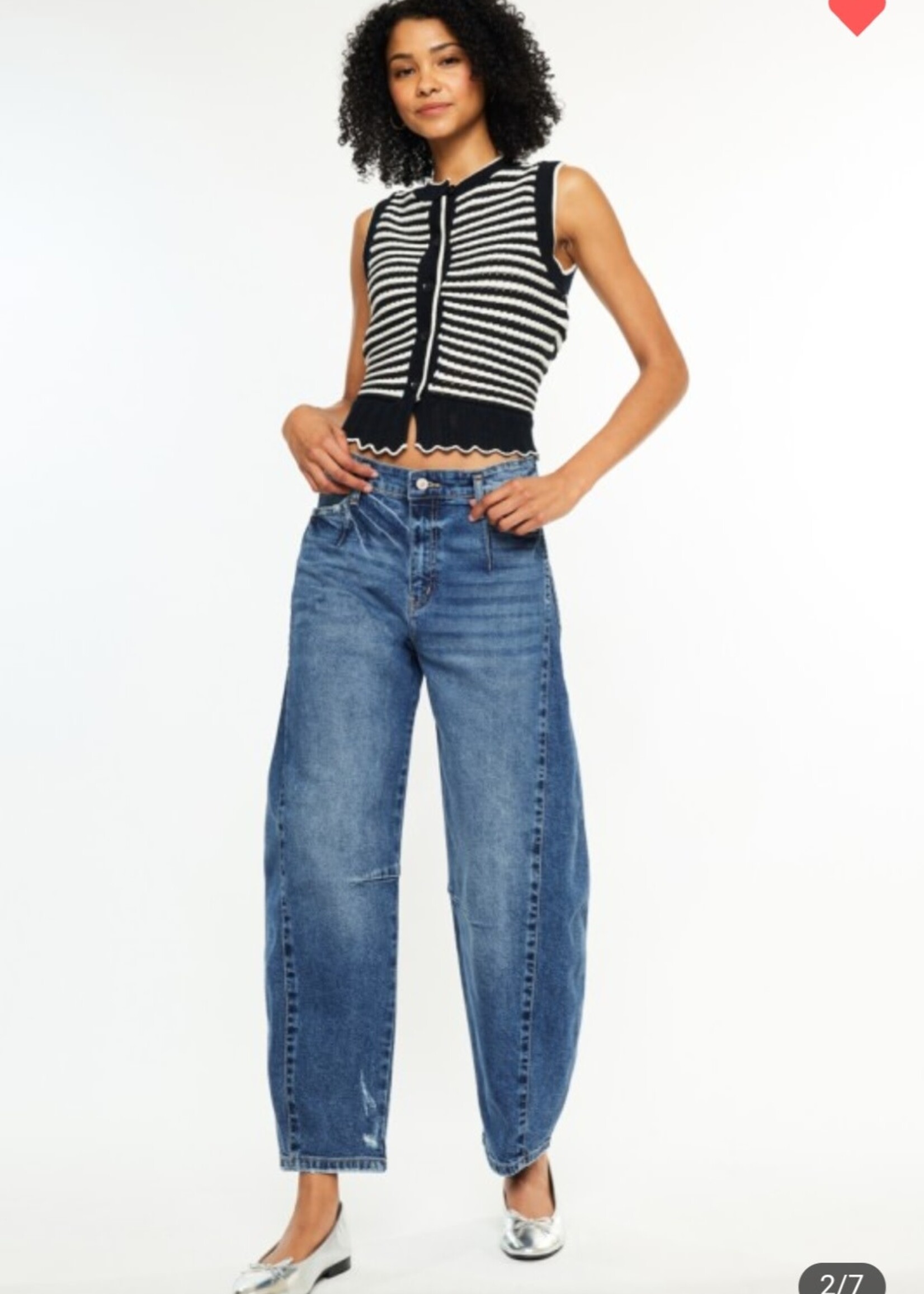 Low Slung Horseshoe Fit Jeans