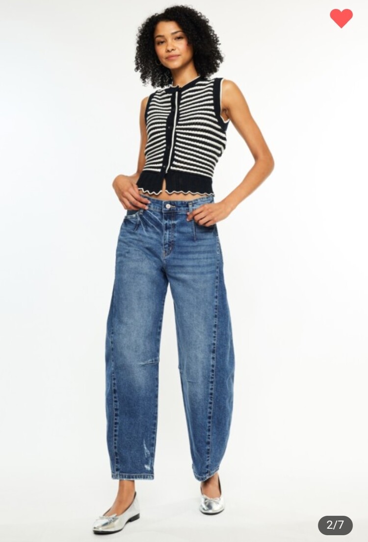 Low Slung Horseshoe Fit Jeans