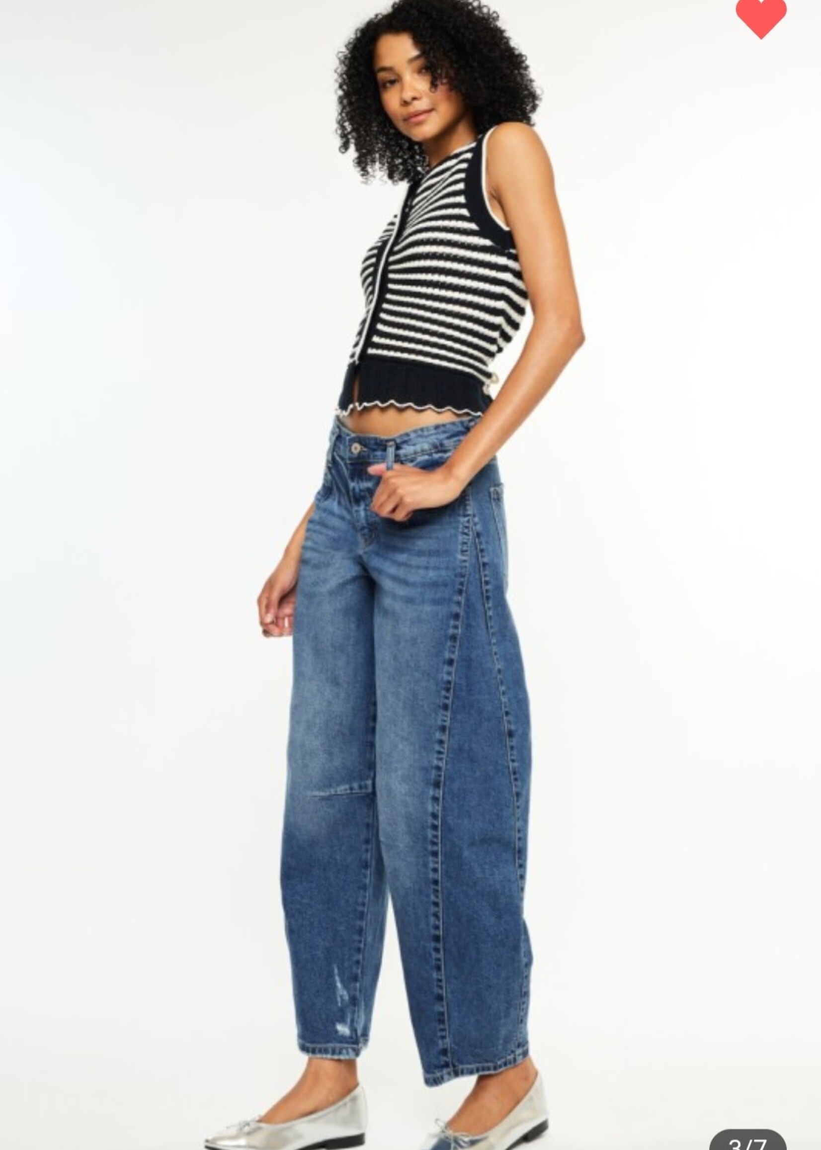 Low Slung Horseshoe Fit Jeans
