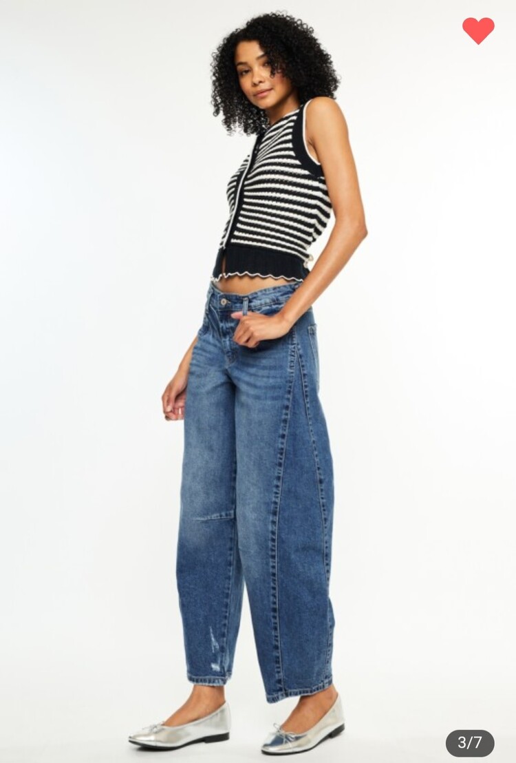 Low Slung Horseshoe Fit Jeans