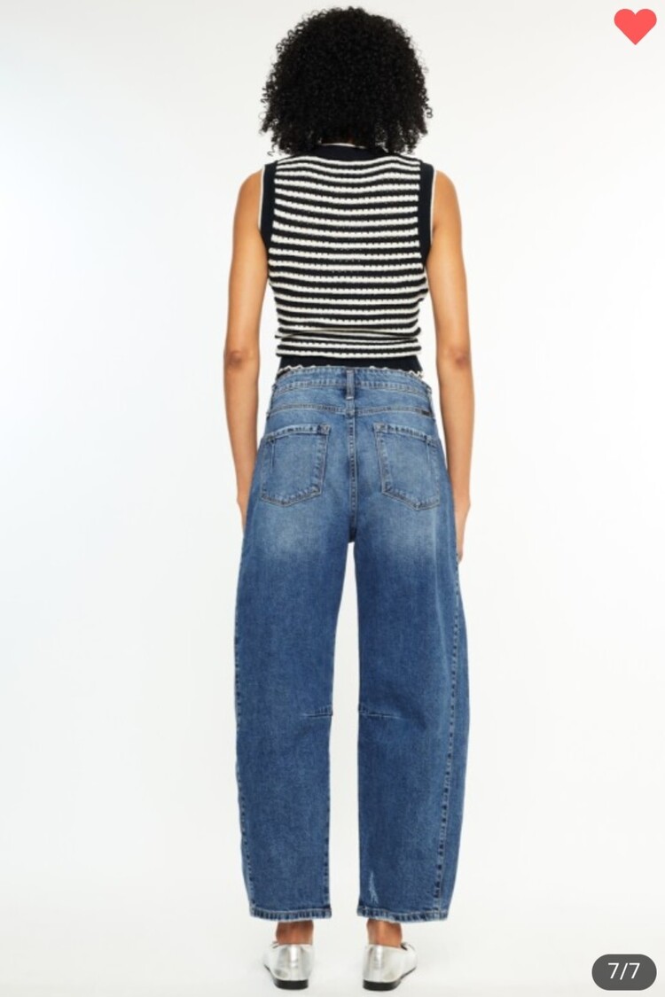 Low Slung Horseshoe Fit Jeans