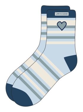 Life is Good ADULT UNISEX MINI HEART SNUGGLE SOCK