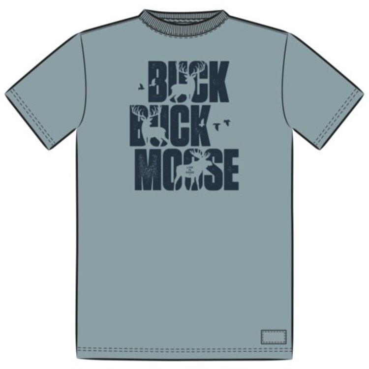 Life is Good MEN'S TYPEOUT BUCK BUCK MOOSE BOLD SHORT