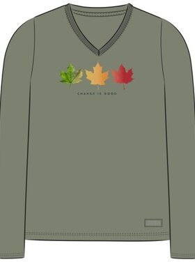 Life is Good WOMEN'S CHANGE IS GOOD 3 LEAVES LONG SLE