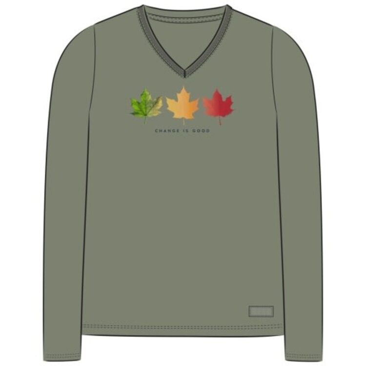 Life is Good WOMEN'S CHANGE IS GOOD 3 LEAVES LONG SLE