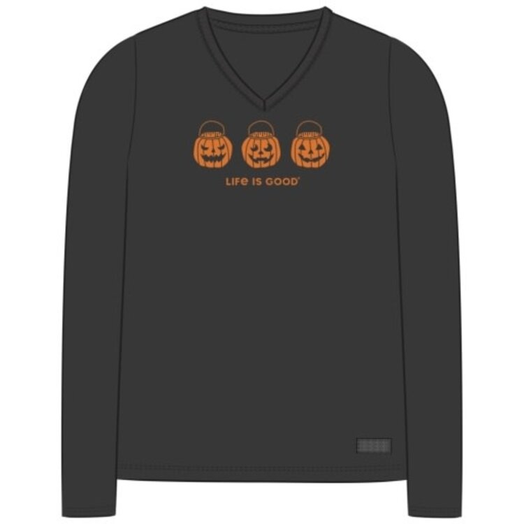 Life is Good WOMEN'S JACK O LANTERN TRIO LONG SLEEVE