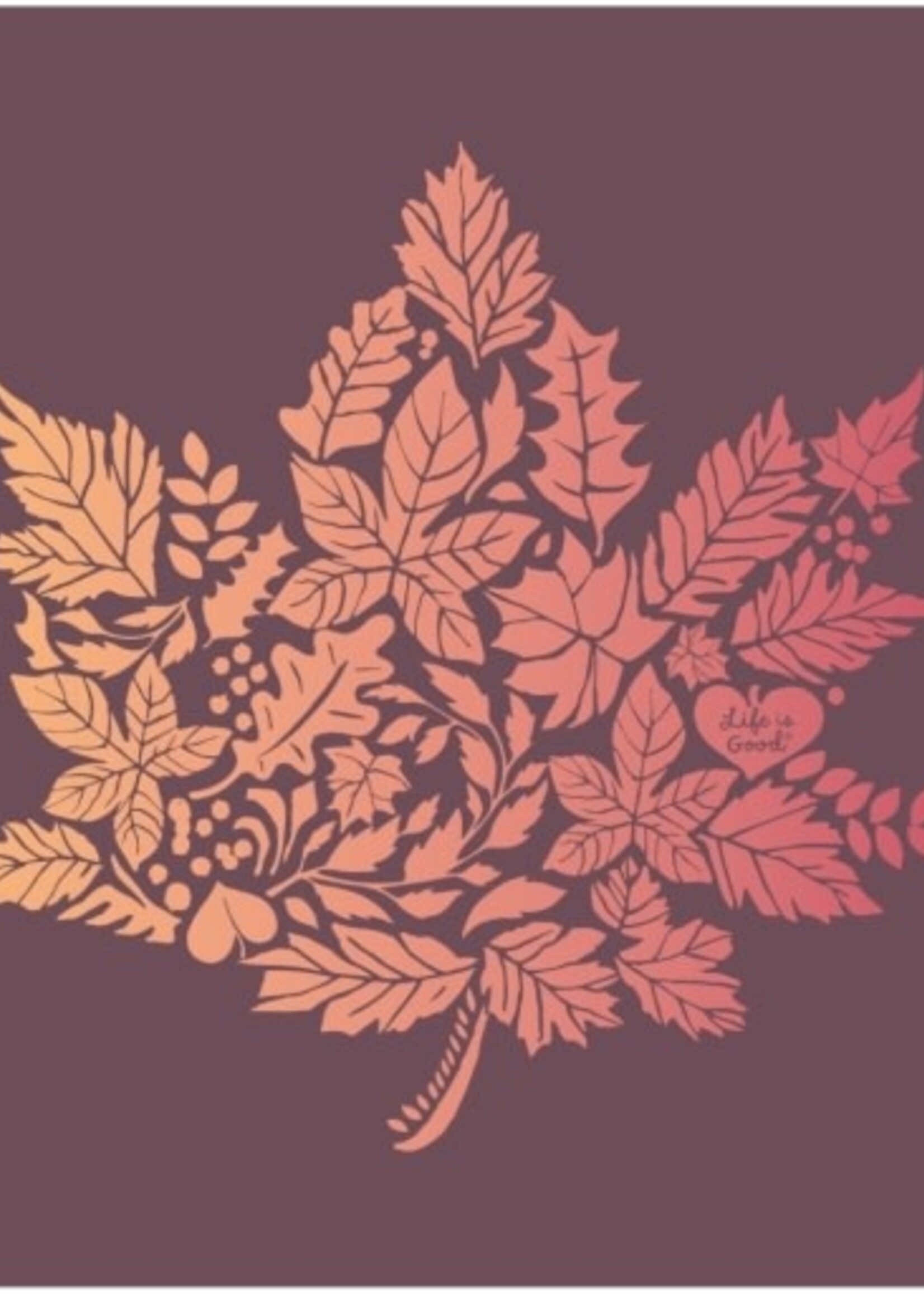 Life is Good WOMEN'S LEAF OF LEAVES LONG SLEEVE CRUSH