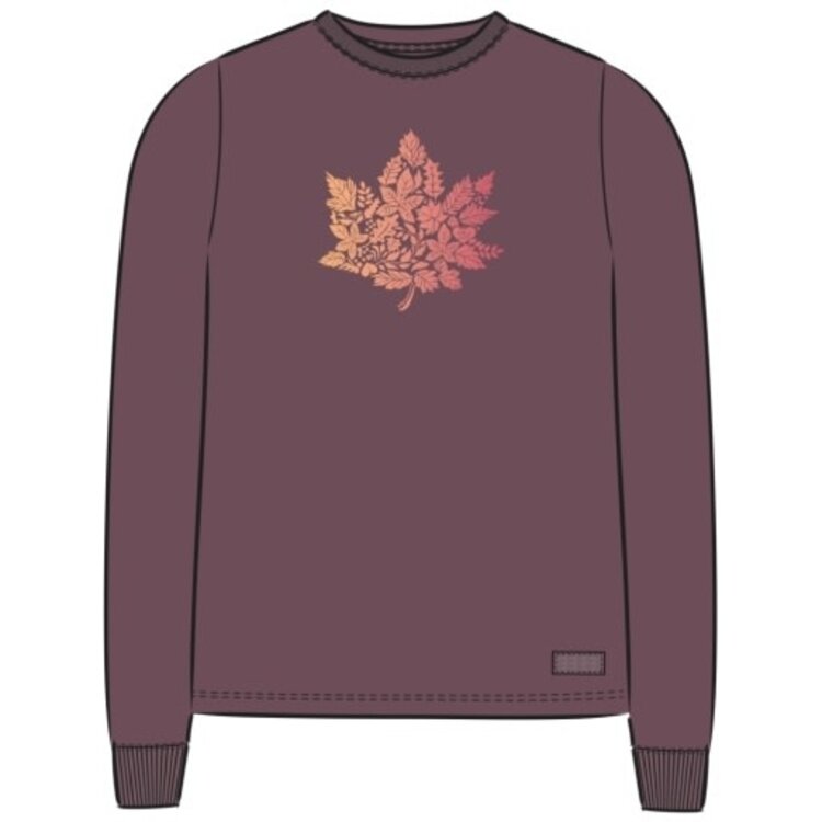 Life is Good WOMEN'S LEAF OF LEAVES LONG SLEEVE CRUSH