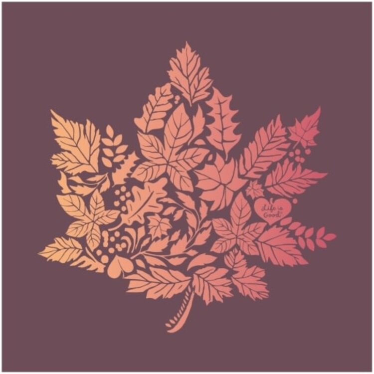 Life is Good WOMEN'S LEAF OF LEAVES LONG SLEEVE CRUSH