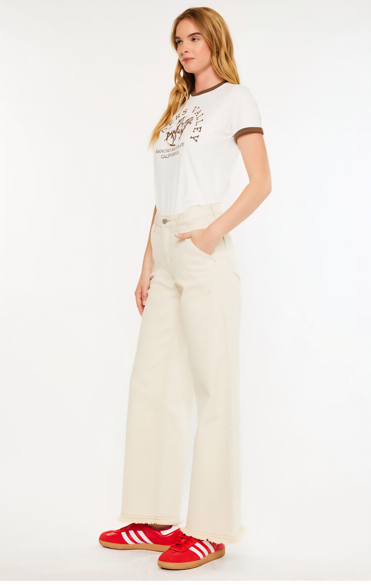 Kan Can High Rise Wide Leg Jeans