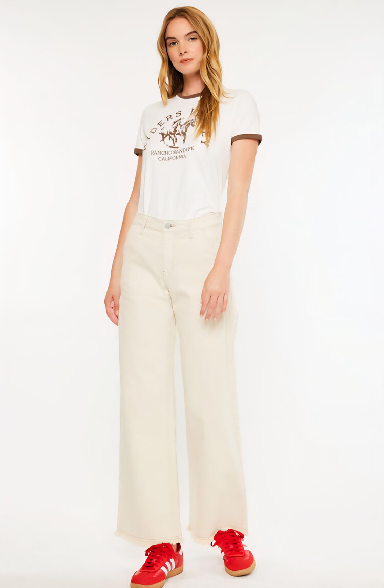 Kan Can High Rise Wide Leg Jeans
