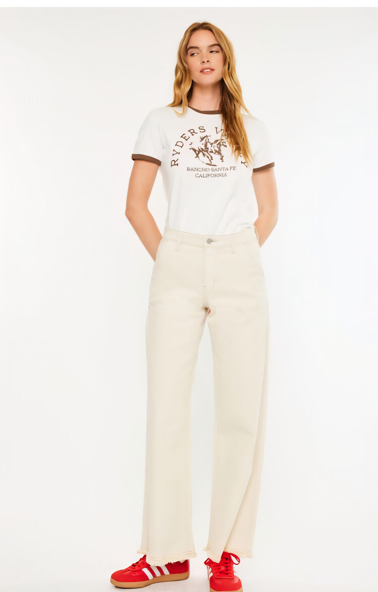 Kan Can High Rise Wide Leg Jeans